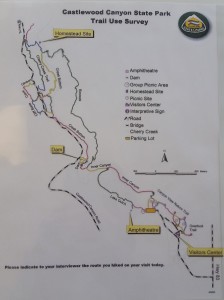 castlewood canyon trail map survey
